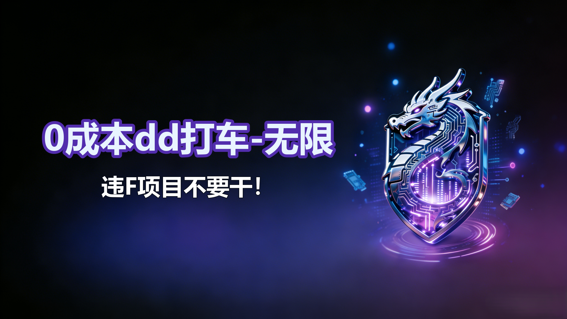 0成本dd打车-无限