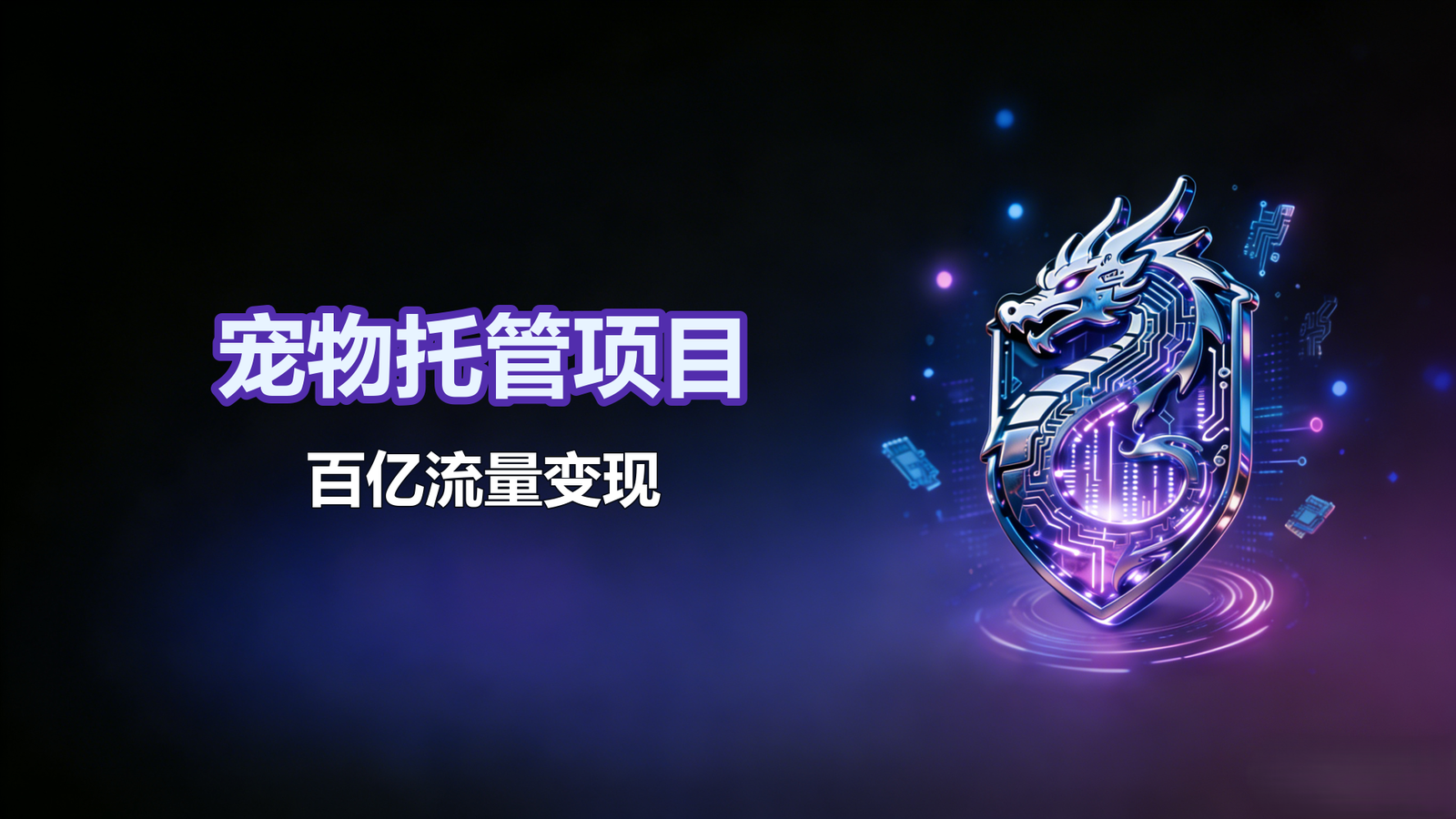 宠物托管项目-百亿流量变现