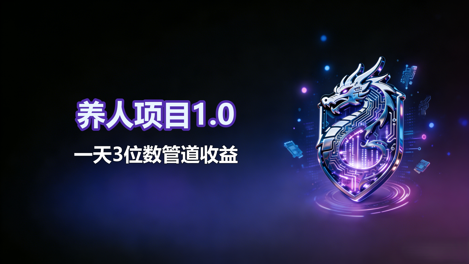 养人项目1.0-一天3位数